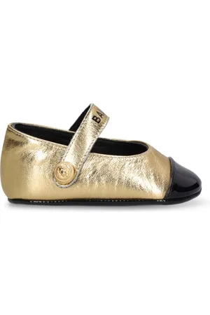 Balmain Leather Ballerinas W/logo