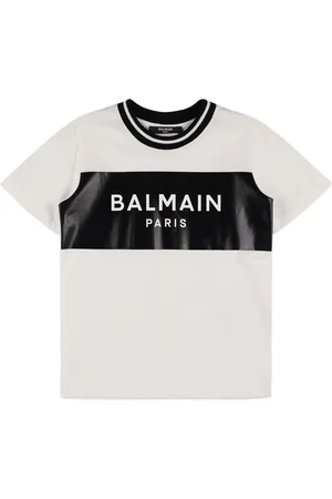 Balmain Cotton Jersey T-shirt W/ Logo
