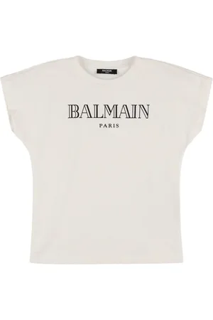 Balmain Logo Printed Cotton Jersey T-shirt