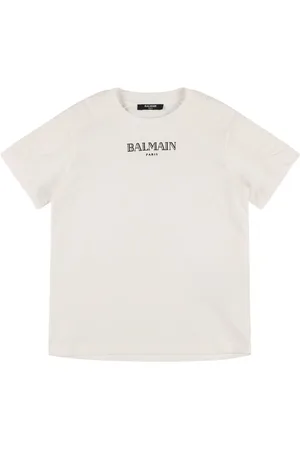 Balmain Cotton Jersey T-shirt W/ Logo