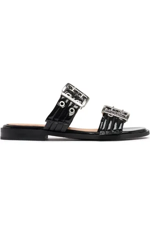 Ganni 5mm Feminine Buckle Strap Sandals