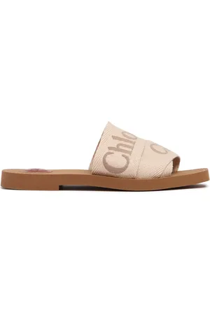 Chloé 10mm Woody Canvas Flats