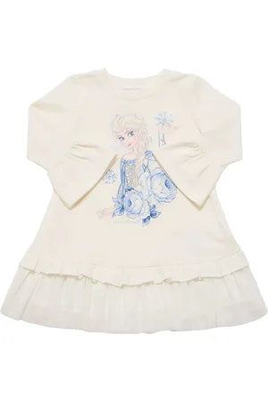MONNALISA Elsa Print Cotton Blend Dress