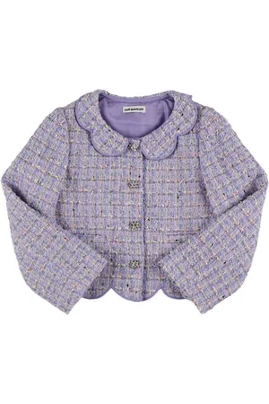 Self-Portrait Bouclé Cropped Jacket