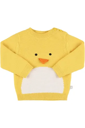 Stella McCartney Cotton Knit Sweater W/ Intarsia