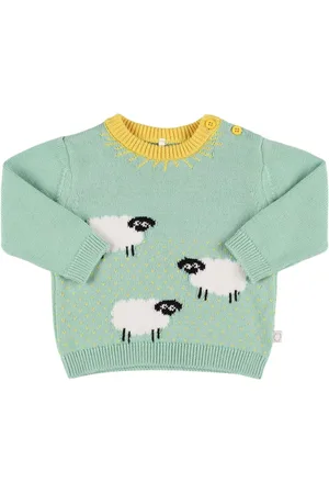 Stella McCartney Cotton Knit Sweater W/ Intarsia