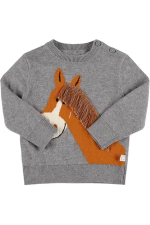 Stella McCartney Cotton & Wool Knit Sweater W/ Fringes