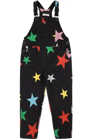 Stella McCartney Printed Cotton Denim Overalls