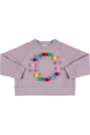 Stella McCartney Logo Cotton Sweatshirt W/pompoms