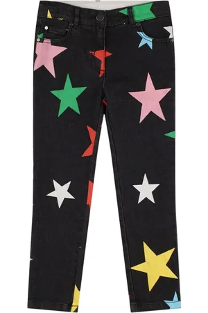 Stella McCartney Printed Cotton Denim Pants
