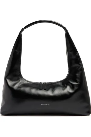 MARGE SHERWOOD Large Hobo Plain Leather Shoulder Bag
