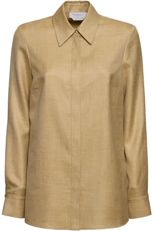 GABRIELA HEARST Cruz Tailored Wool Blend Shirt
