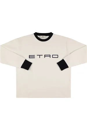 Etro Logo Cotton Crewneck Sweatshirt