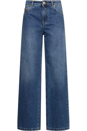 Moschino Low Waist Denim Wide Jeans