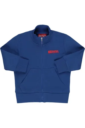 Diesel Cotton Zip-up Sweatshirt W/logo