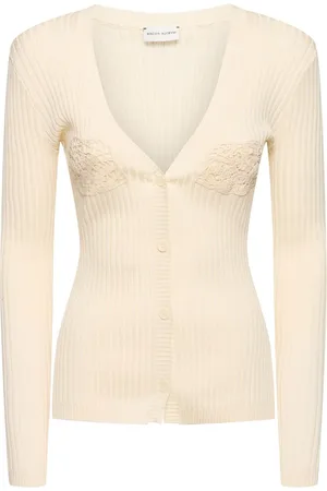 MAGDA BUTRYM Embroidered Cotton Knit Cardigan