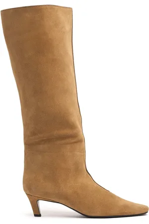 Totême 55mm The Wide Shaft Suede Boots