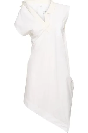 SACAI Cotton Blend Poplin Mini Dress