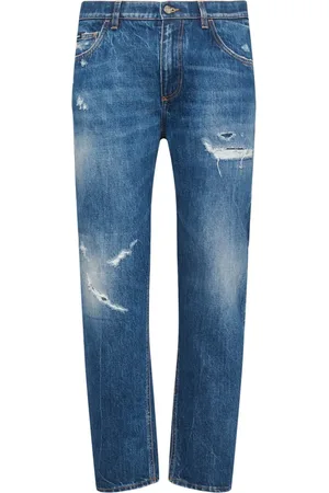 Dolce & Gabbana Distressed Denim Five Pocket Jeans