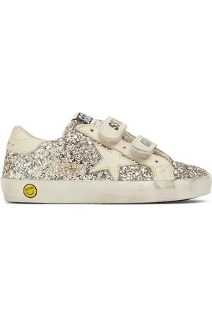 Golden Goose Old School Glitter Leather Sneakers