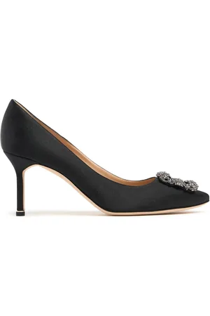 Manolo Blahnik 70mm Hangisi Satin Pumps