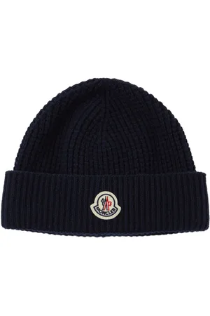 Moncler Logo Detail Wool & Cashmere Beanie