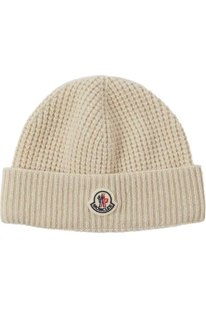 Moncler Logo Detail Wool & Cashmere Beanie