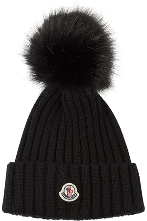 Moncler Virgin Wool Beanie W/ Pompom