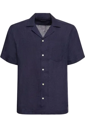 Frescobol Carioca Angelo Linen Bowling Shirt