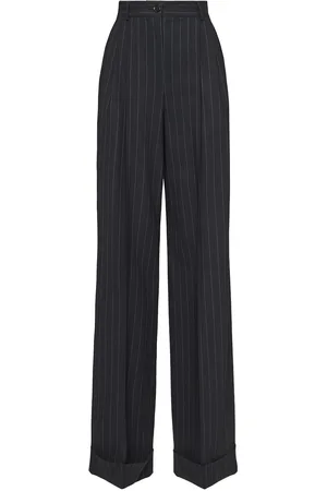 Dolce & Gabbana High Waist Pinstripe Flared Pants
