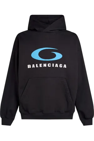 Balenciaga Icon Print Cotton Hoodie