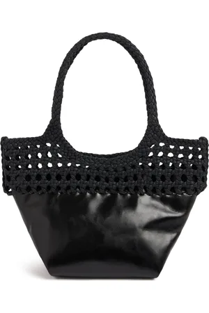 Hereu Elma Leather & Cotton Tote Bag