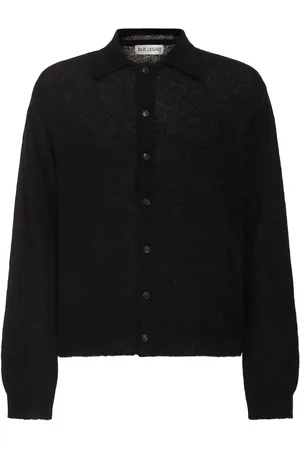 OUR LEGACY Evening Long-sleeve Knit Polo Cardigan