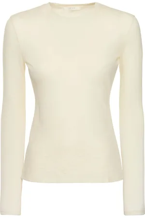 The Row Iverness Cashmere Long Sleeve Top