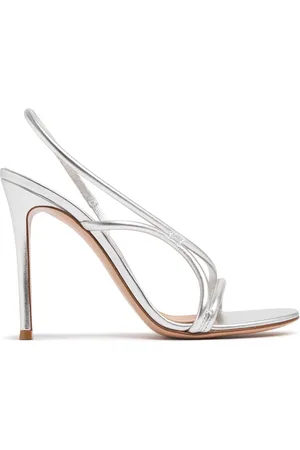Gianvito Rossi 105mm Metallic Leather Sandals