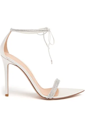 Gianvito Rossi 105mm Montecarlo Satin & Crystal Sandals