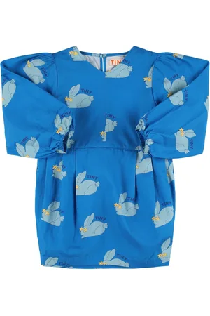 Tiny Cottons Rabbit Print Cotton Poplin Dress