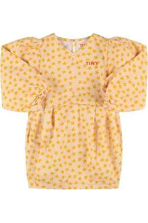 Tiny Cottons Star Print Cotton Poplin Dress