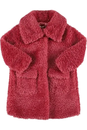 MONNALISA Poly Faux Fur Coat