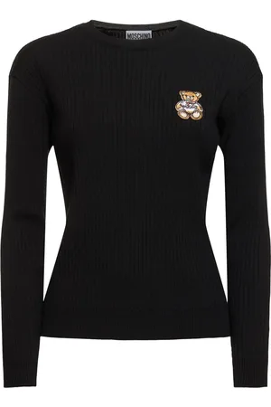 Moschino Wool Ribbed Knit Sweater