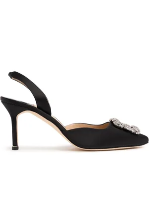 Manolo Blahnik 70mm Hangisli Satin Pumps
