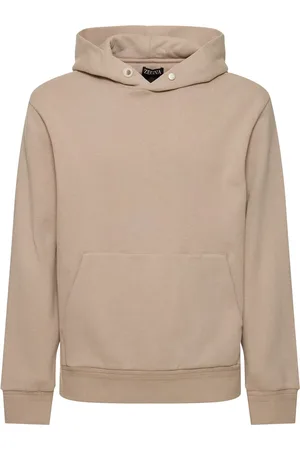 Ermenegildo Zegna Regular Fit Cotton & Cashmere Hoodie