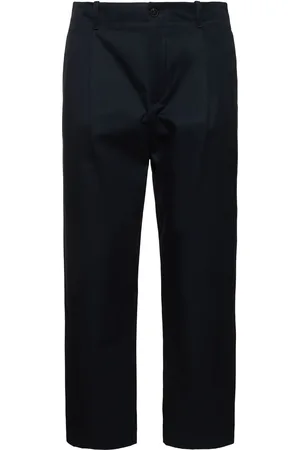 VALENTINO Pleated Cotton Gabardine Pants