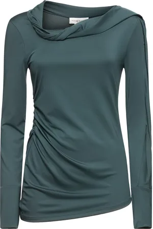Victoria Beckham Fluid Draped Jersey Top