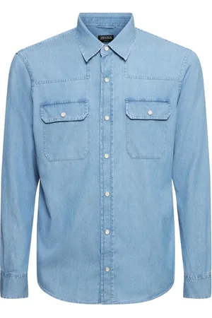 Ermenegildo Zegna Cashco Regular Fit Denim Shirt
