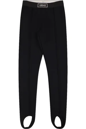 VERSACE Viscose Leggings W/logo Detail
