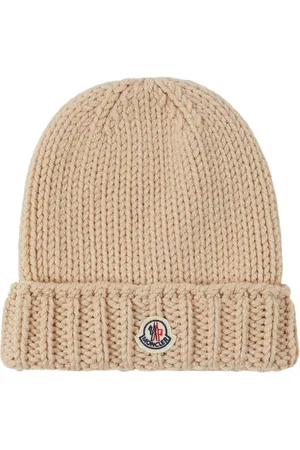 Moncler Logo Virgin Wool Beanie