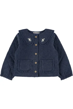 Emile & Ida Quilted Cotton Denim Jacket