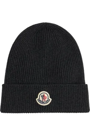 Moncler Logo Virgin Wool Beanie