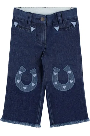 Stella McCartney Embroidered Cotton Denim Pants